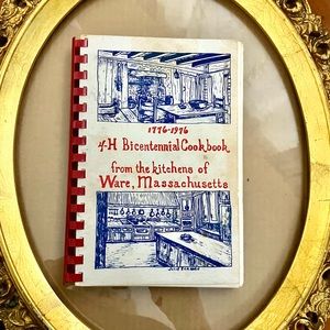 4H BICENTENNIAL COOKBOOK WARE MASSACHUSETTES 1975  FAMED  COLLECTIBLE RECIPES